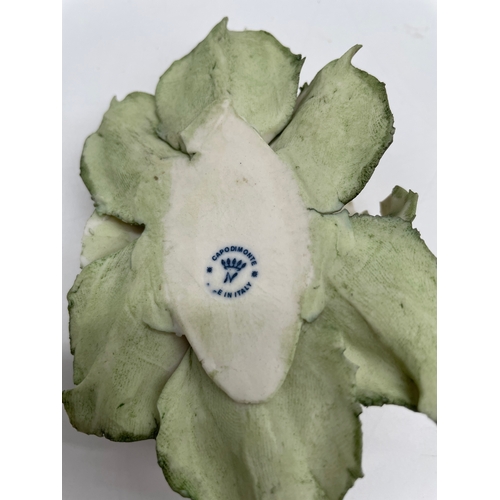 232 - Collection of floral inspired ceramics including Capodimonte