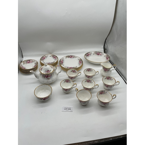 234 - Royal Albert Bone china floral design tea set.