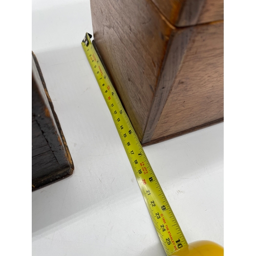 252 - Two Vintage wooden collectable boxes.