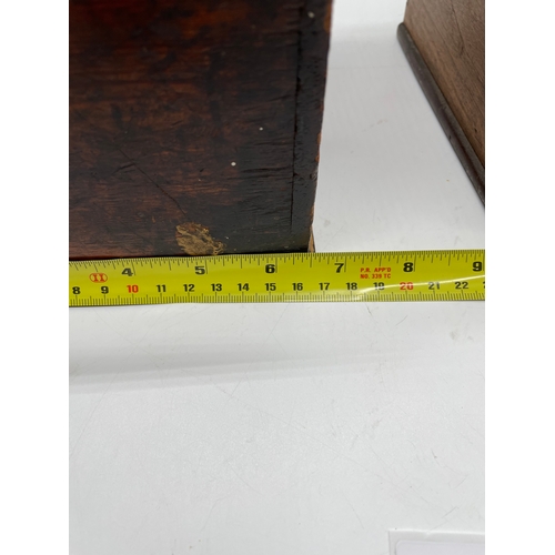 252 - Two Vintage wooden collectable boxes.