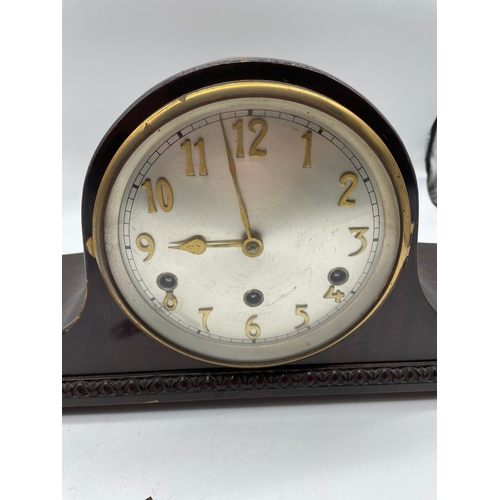 253 - Vintage D.R.G.M. Deutsche Reich Gebraumeister mantle clock