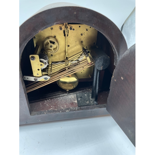 253 - Vintage D.R.G.M. Deutsche Reich Gebraumeister mantle clock