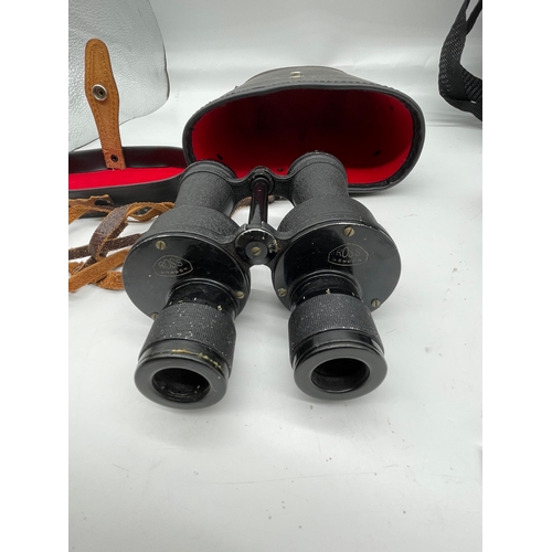 255 - Two pairs of Binoculars including Ross London