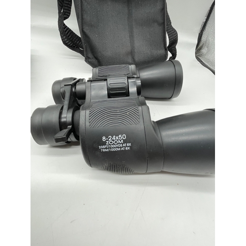 255 - Two pairs of Binoculars including Ross London
