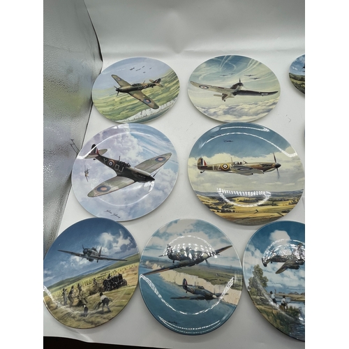 281 - Ten collectable Coalport and Limited edition Royal Doulton Plane plates