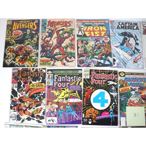 128 - Marvel Comics - Group of comics from 1960-1990's including Fantastic Four, Captain Marvel, Captain A... 