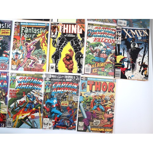 128 - Marvel Comics - Group of comics from 1960-1990's including Fantastic Four, Captain Marvel, Captain A... 