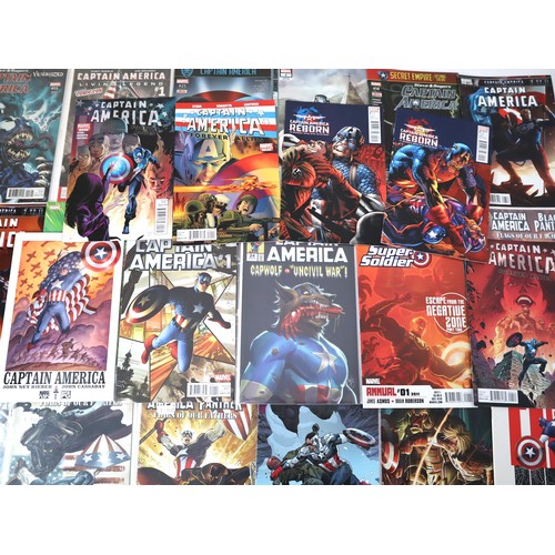 129 - Marvel Comics - A group of Captain America Comics