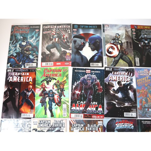 129 - Marvel Comics - A group of Captain America Comics