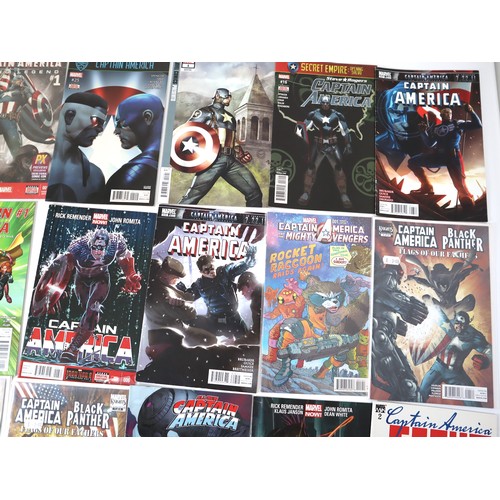 129 - Marvel Comics - A group of Captain America Comics