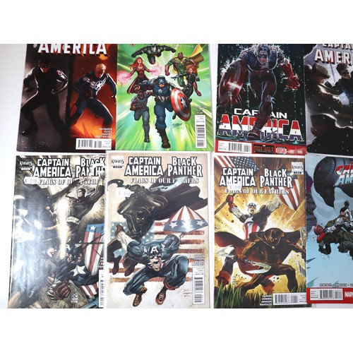 129 - Marvel Comics - A group of Captain America Comics