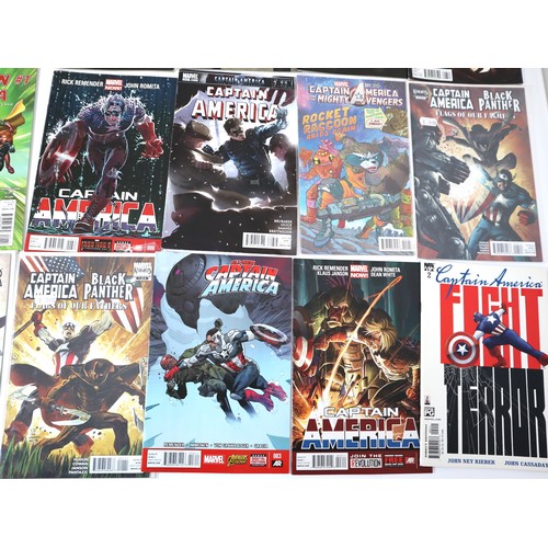 129 - Marvel Comics - A group of Captain America Comics