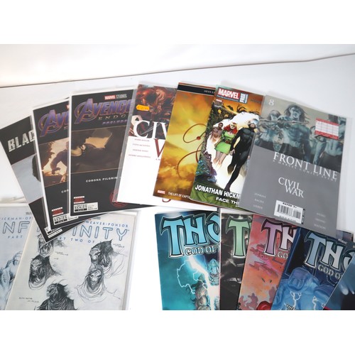 136 - Marvel Comics - Group of various runs including Thor, Infinity, X-Men + Signed Negan Lives by Charli... 