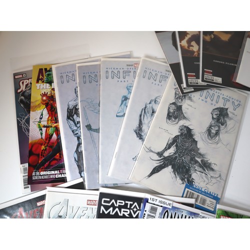 136 - Marvel Comics - Group of various runs including Thor, Infinity, X-Men + Signed Negan Lives by Charli... 