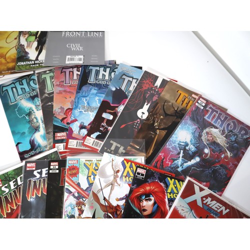 136 - Marvel Comics - Group of various runs including Thor, Infinity, X-Men + Signed Negan Lives by Charli... 