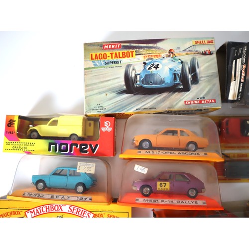 151 - Group of boxed 1970-80's Metal & Platci model cars - Norev, Corgi, Impy, Majorette, Praline, etc