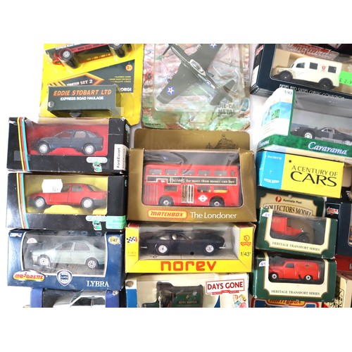 153 - A group of boxed metal and plastic model cars / commercial vehicles 1980-90's including Matchbox, No... 