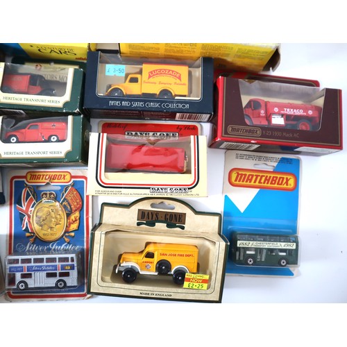 153 - A group of boxed metal and plastic model cars / commercial vehicles 1980-90's including Matchbox, No... 