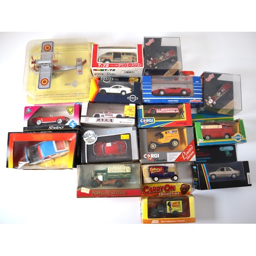 154 - Group of boxed Corgi, Gama, Solido, Quartzo + Japanese models cars / racing / transport vehicles fro... 