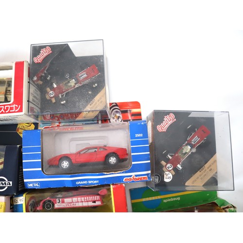 154 - Group of boxed Corgi, Gama, Solido, Quartzo + Japanese models cars / racing / transport vehicles fro... 