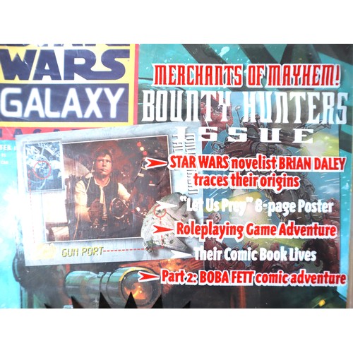 162 - Collection of Star Wars Weekly Magazines some complete with Topps Trading Cards , Comics, Poster , S... 
