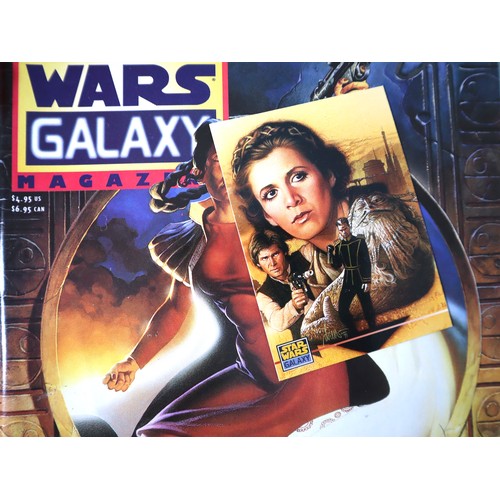 162 - Collection of Star Wars Weekly Magazines some complete with Topps Trading Cards , Comics, Poster , S... 