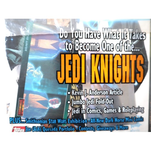 162 - Collection of Star Wars Weekly Magazines some complete with Topps Trading Cards , Comics, Poster , S... 