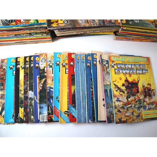 164 - Large collection of 1980-1990's Games Workshop White Dwarf Magazines circa 80 +