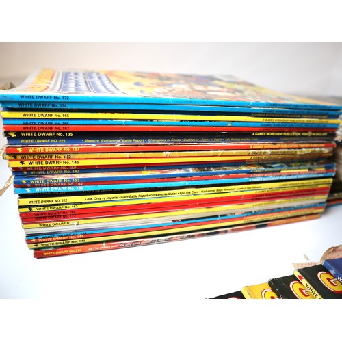 164 - Large collection of 1980-1990's Games Workshop White Dwarf Magazines circa 80 +