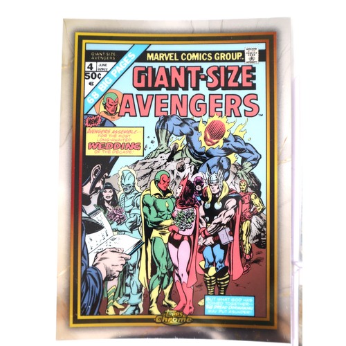 173 - Topps Chrome Marvel TCG : Various cards from series including numbered parallel cards 19/39 Moon Kni... 