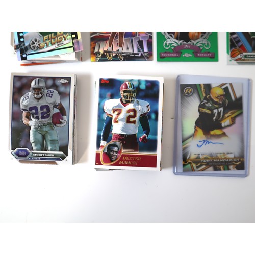 174 - Topps Chrome & Panini Prizm NBA & NFL Sports Cards including Tony Mandarich Resurgence Signature Car... 