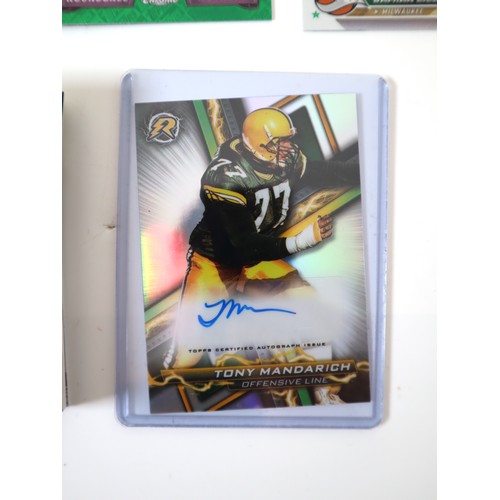 174 - Topps Chrome & Panini Prizm NBA & NFL Sports Cards including Tony Mandarich Resurgence Signature Car... 