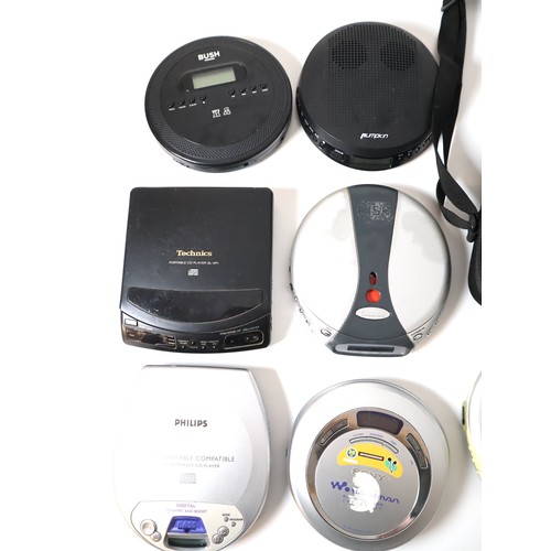 79 - A group of Portable CD Players including Sony Walkman, Technics, Goodmans + others