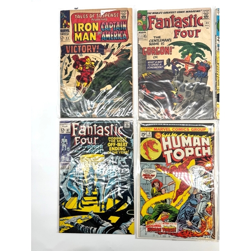 138 - A group of 1960's -70's Marvel comics including Thor, Iron Man, Fantastic Four, Human Torch, Doctor ... 