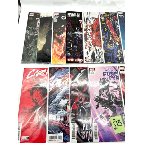 140 - Marvel Comics - A group of Venom & Carnage Comics including Funeral Pyre Clayton Crain variant