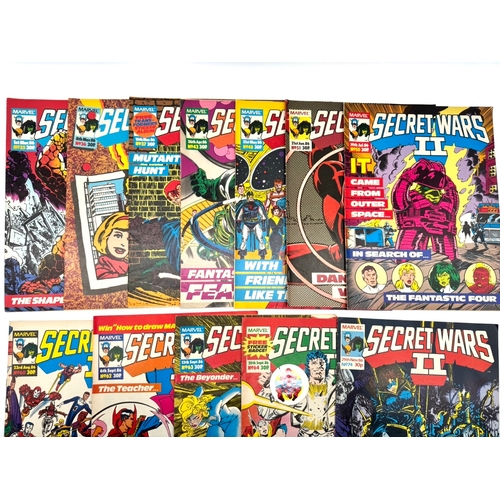 143 - A group of 12 1980's Secret Wars II Comics