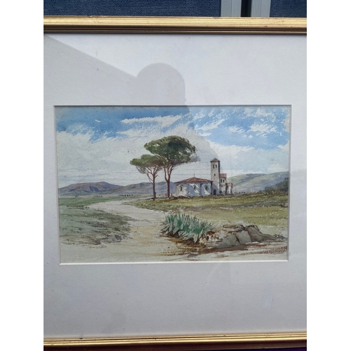 695 - Patricia Paterson 19th and 20th Century Art Roman Compagna Pencil and watercolour by E.L. Walker