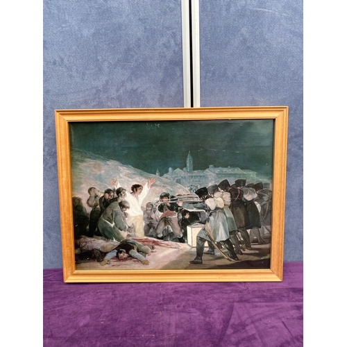 701 - Framed Franisco Goya print on canvas