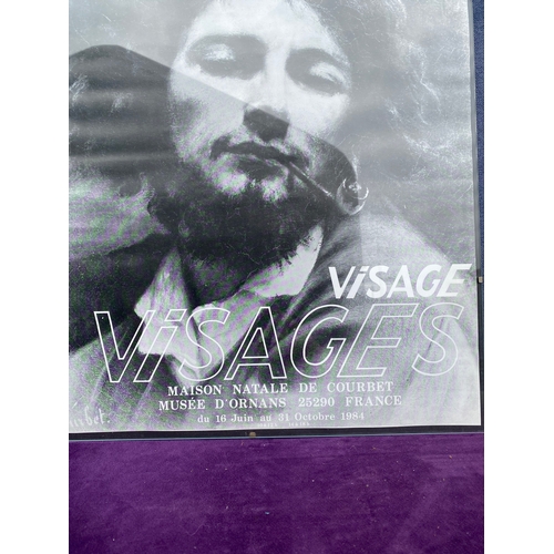 705 - Retro French Visage Visages Poster