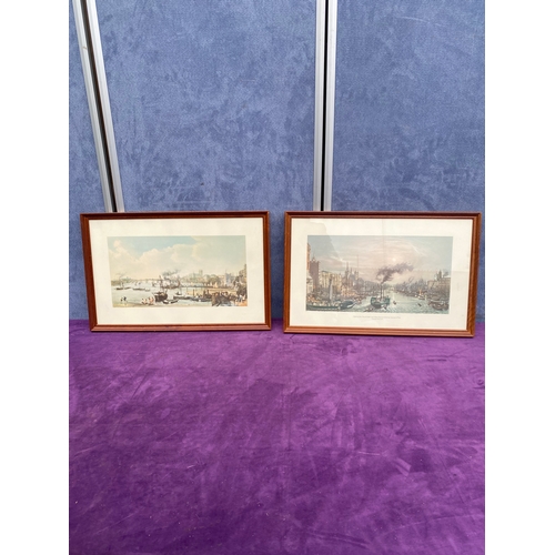 715 - A pair of scenic London lithographs/prints