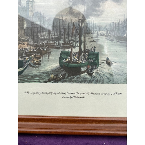 715 - A pair of scenic London lithographs/prints