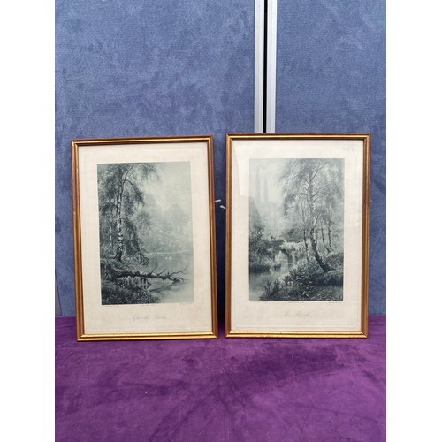 717 - A Pair of prints from paintings by F.W.Haynes 'The Brook' and 'After the storm'