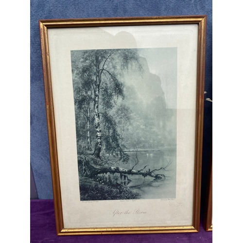 717 - A Pair of prints from paintings by F.W.Haynes 'The Brook' and 'After the storm'