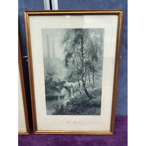 717 - A Pair of prints from paintings by F.W.Haynes 'The Brook' and 'After the storm'