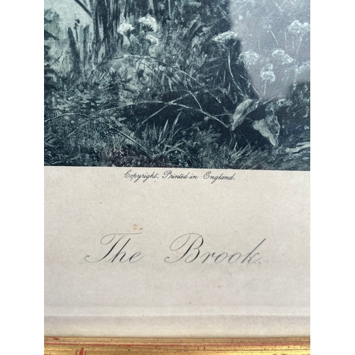 717 - A Pair of prints from paintings by F.W.Haynes 'The Brook' and 'After the storm'