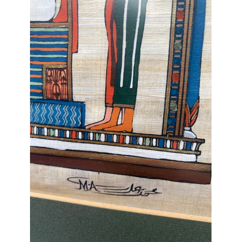 718 - Egyptian inspired artwork on Papyrus paper