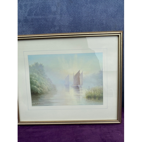 721 - A pair of prints 'Windmill' and 'Sailing' by David Dane