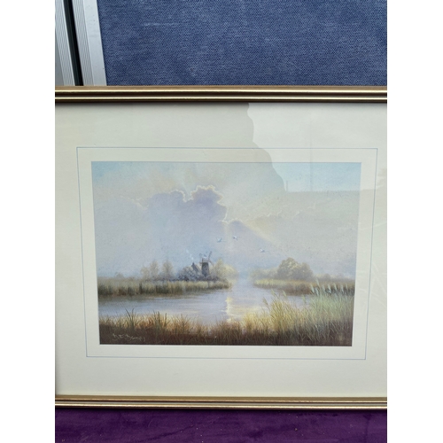 721 - A pair of prints 'Windmill' and 'Sailing' by David Dane