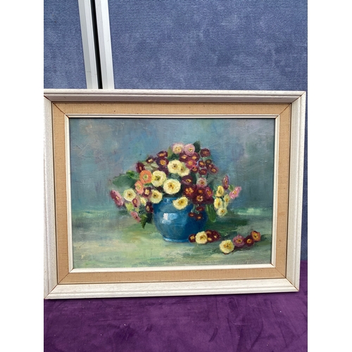 731 - Two Original unsigned Still life Oil paintings