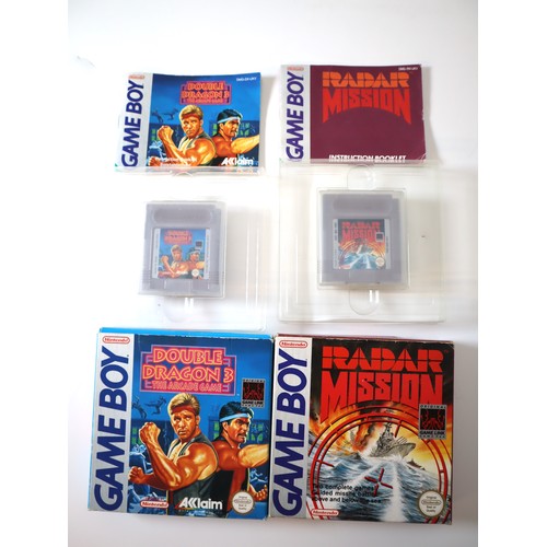 64 - Nintendo Gameboy Games including boxed Radar Mission, Double Dragon 3 + Loose Pocket Bomber Man, Gam... 